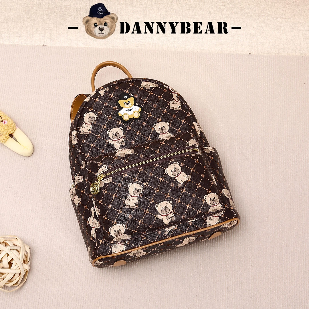 丹尼熊双肩包背包女包新品老钱凤格子通勤简约日常百搭DKB5826017