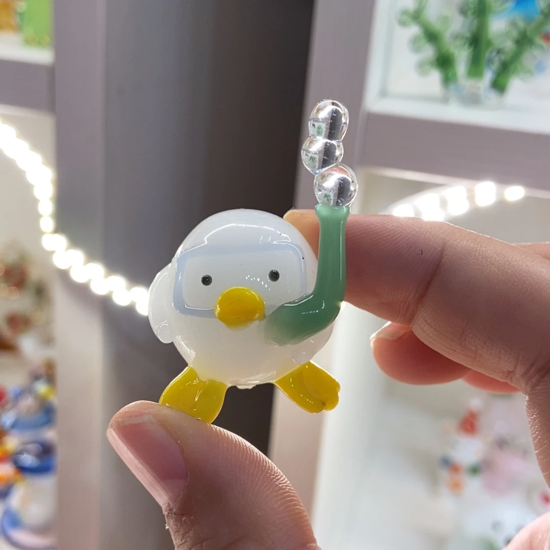 琉璃手工艺品潜水鸭