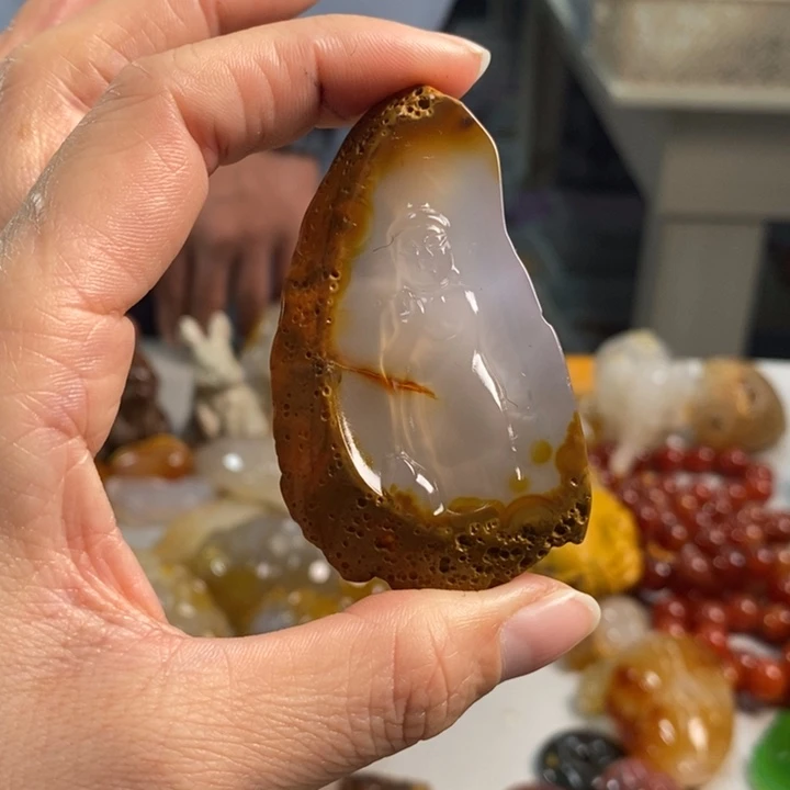 玛瑙/玉髓吊坠(不含链)未镶嵌