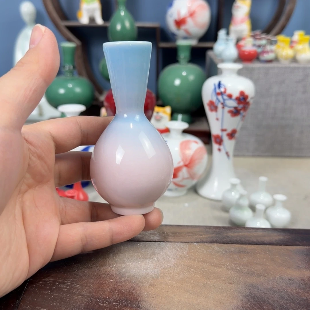 陶瓷手工小花器摆件