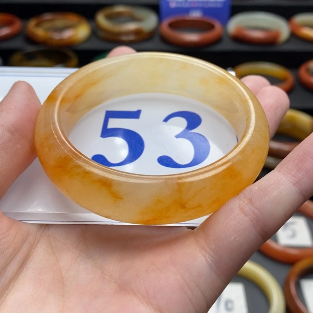 石英质玉（黄龙玉）手镯未镶嵌