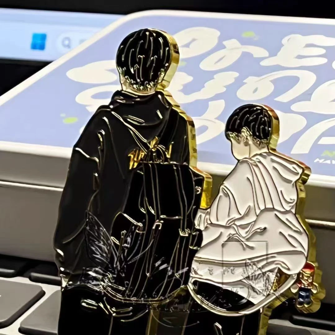 小红书同款莎头组合金属徽章王楚钦孙颖莎高颜值奥~运乒乓球周边