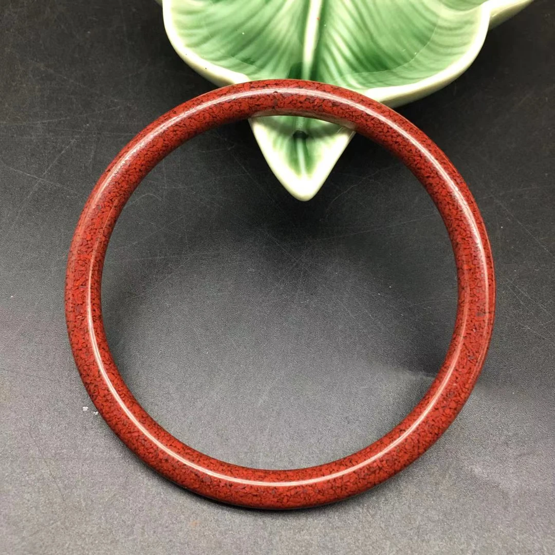 含辰砂工艺品JT416-晶体砂全透叮当镯