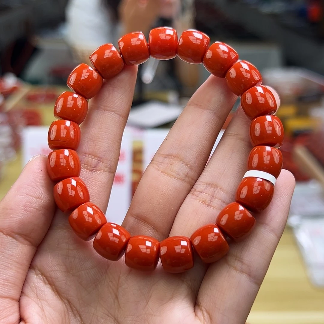 南红玛瑙多样性发一，卡10mm未镶嵌