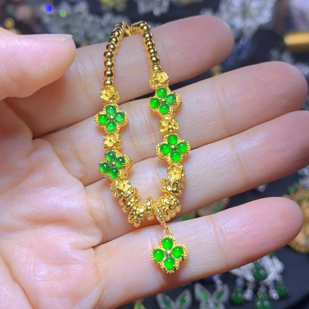 翡翠合金吊坠(不含链)天然有机