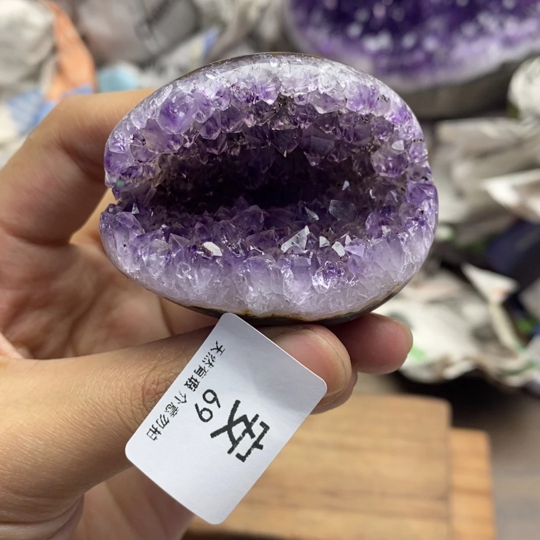 紫晶珠宝半成品未镶嵌