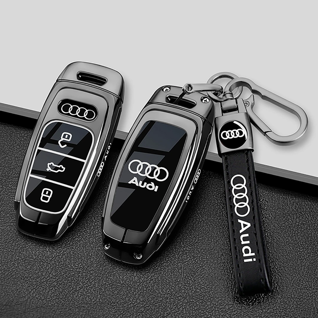 适用奥迪a6l钥匙套2025款q5l新a4l专用a7l包a3壳q3 q2l a8 q7车扣