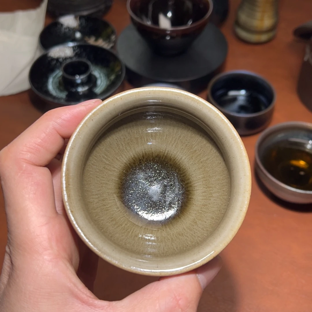 茶盏柴烧主人杯建窑建盏茶盏