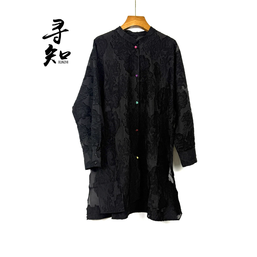 寻知·朱总原创设计XZS173D墨羽垂虹上衣
