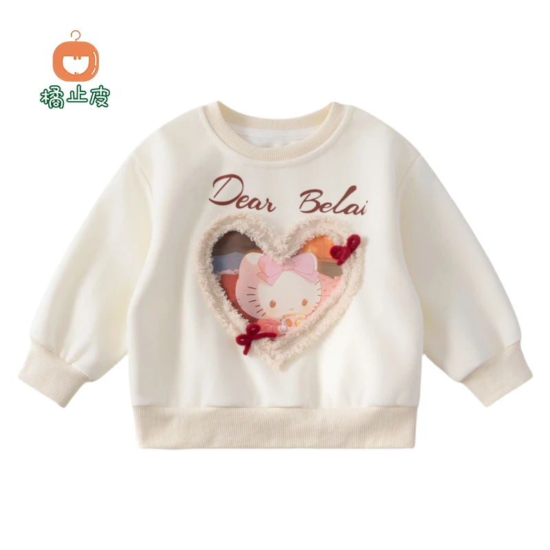 橘止皮 女童卫衣2025春季儿童套头衫上衣CY259056