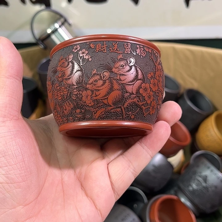 茶杯紫砂全手工紫砂主人杯