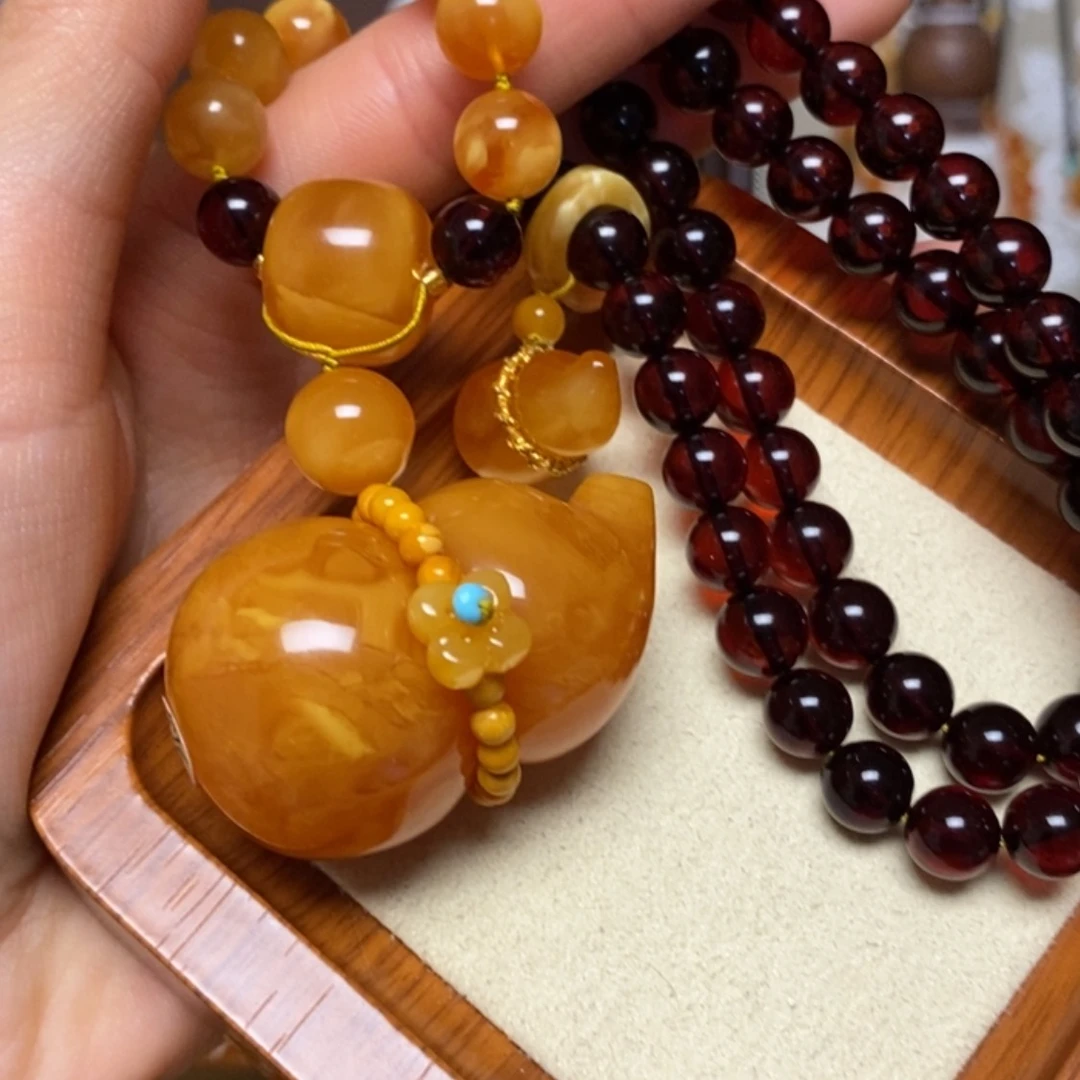 【闪购商品】蜜蜡颈饰未镶嵌项链