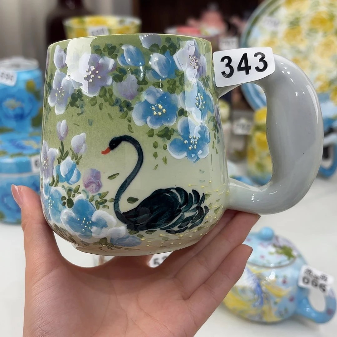 景德镇手绘高温釉下彩陶瓷茶具