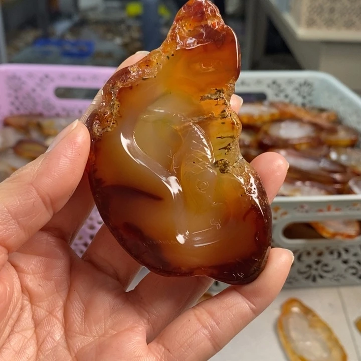 玛瑙/玉髓吊坠(不含链)未镶嵌