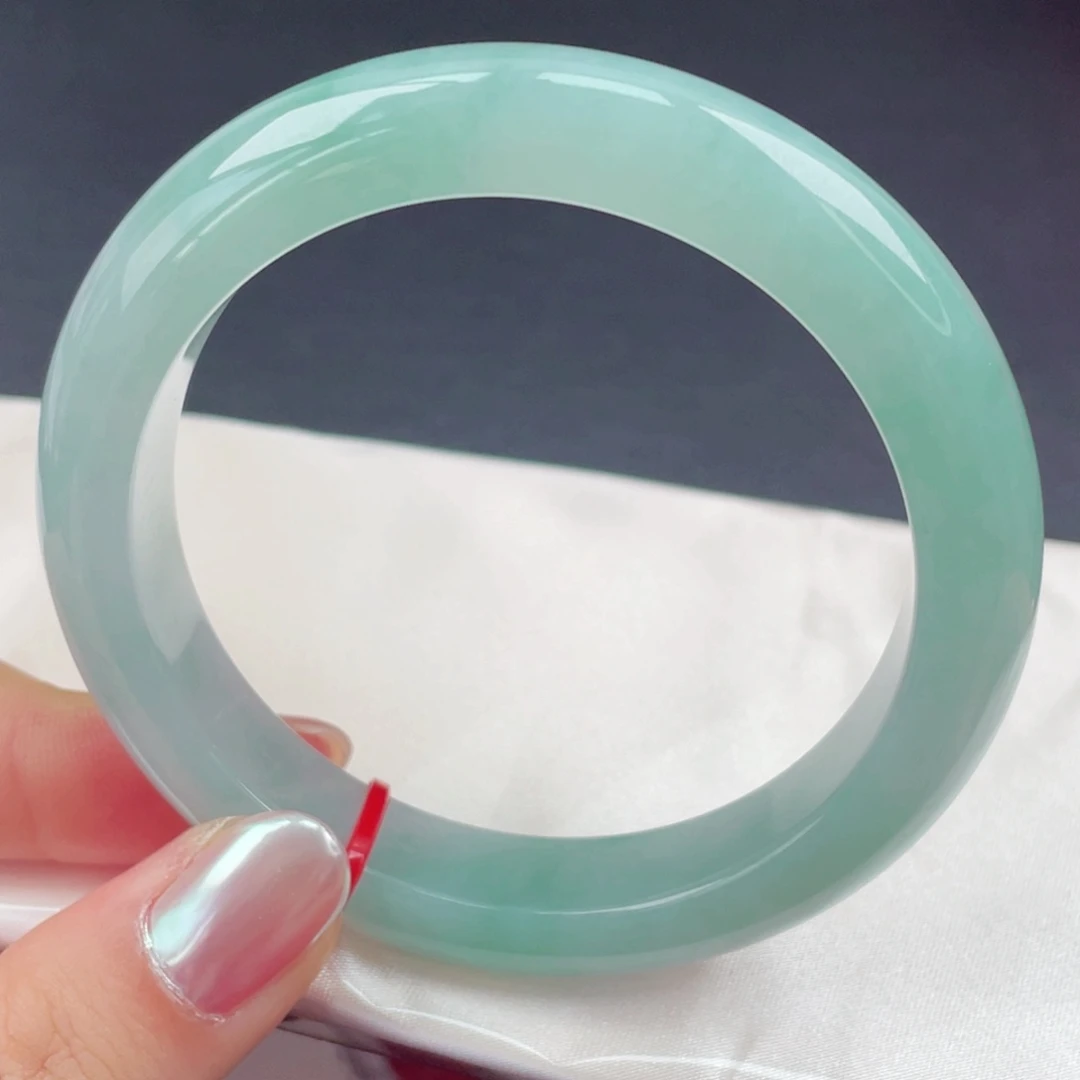 翡翠未镶嵌手镯59圈口