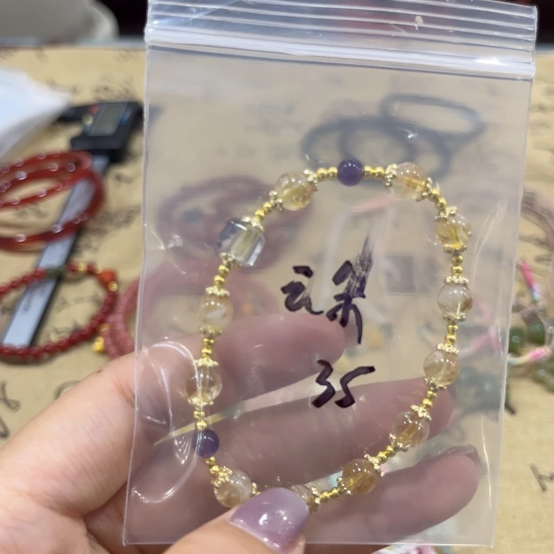 ****甜手链水晶未镶嵌精美女士手链手串