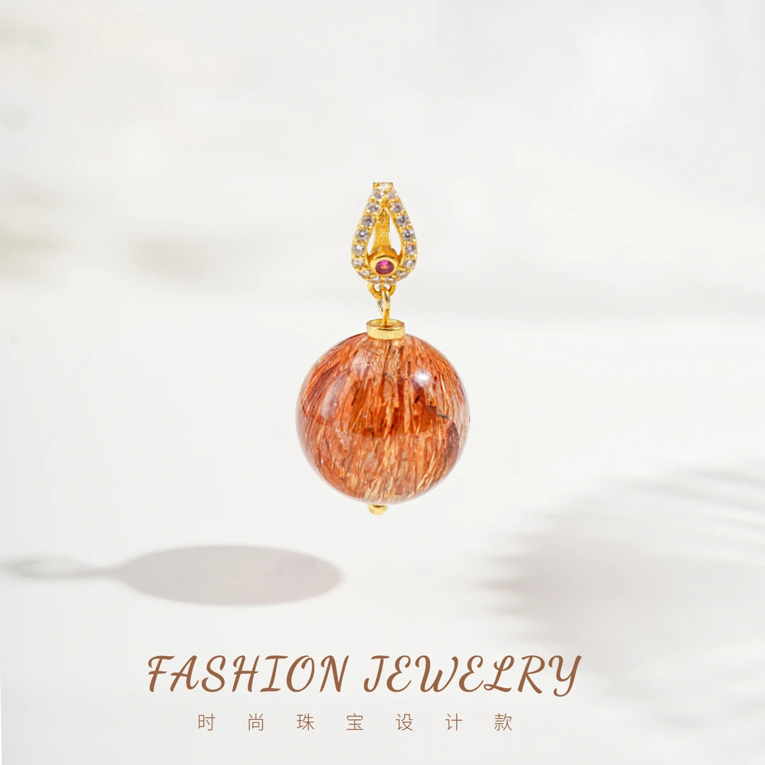 黑晶超设计款吊坠14mm