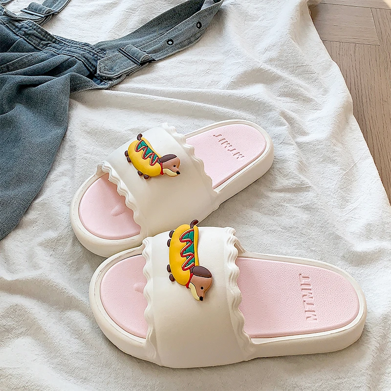 eva软底拖鞋女夏季外穿室内居家洗澡防滑不臭ins可爱热狗宿舍拖鞋