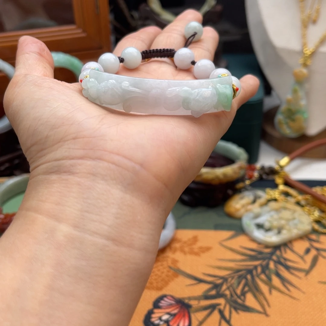 翡翠未镶嵌手链手链