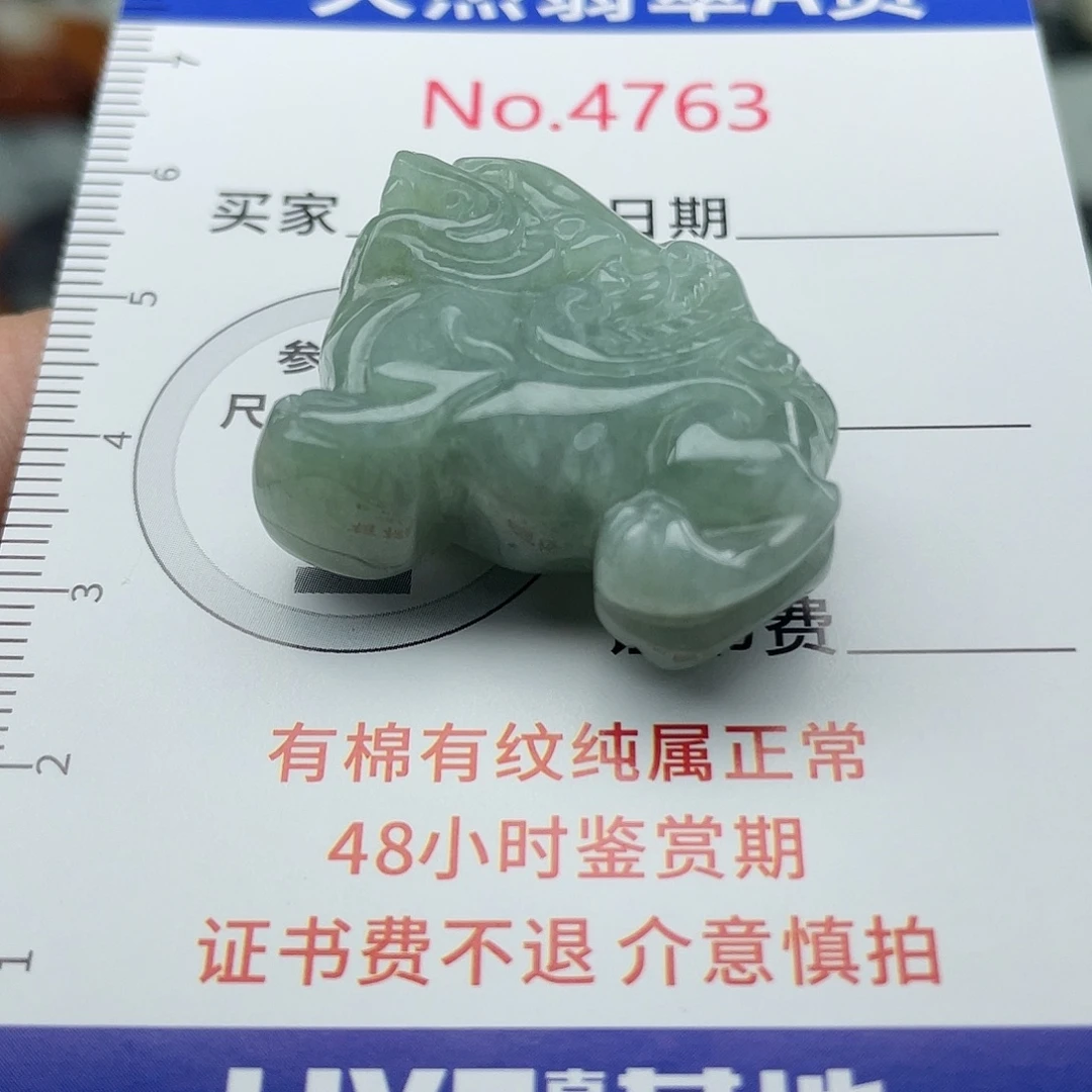 翡翠未镶嵌挂件4763