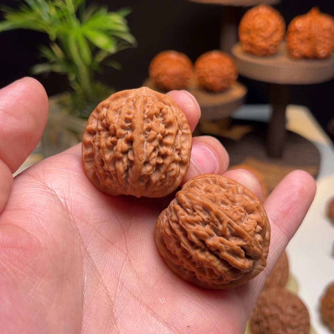 东***吊坠文玩核桃35莲花野生