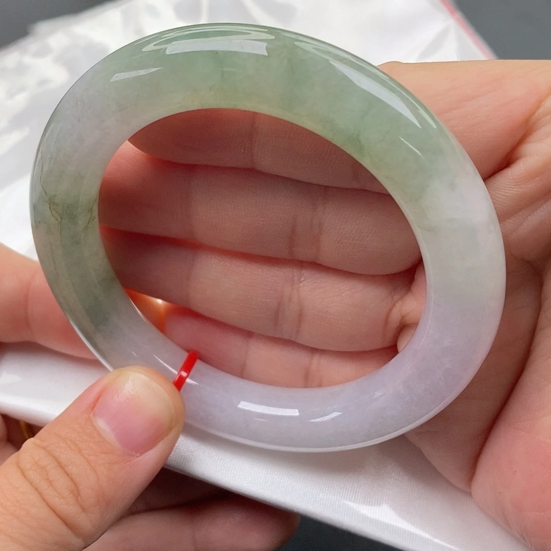 翡翠未镶嵌手镯54圈口