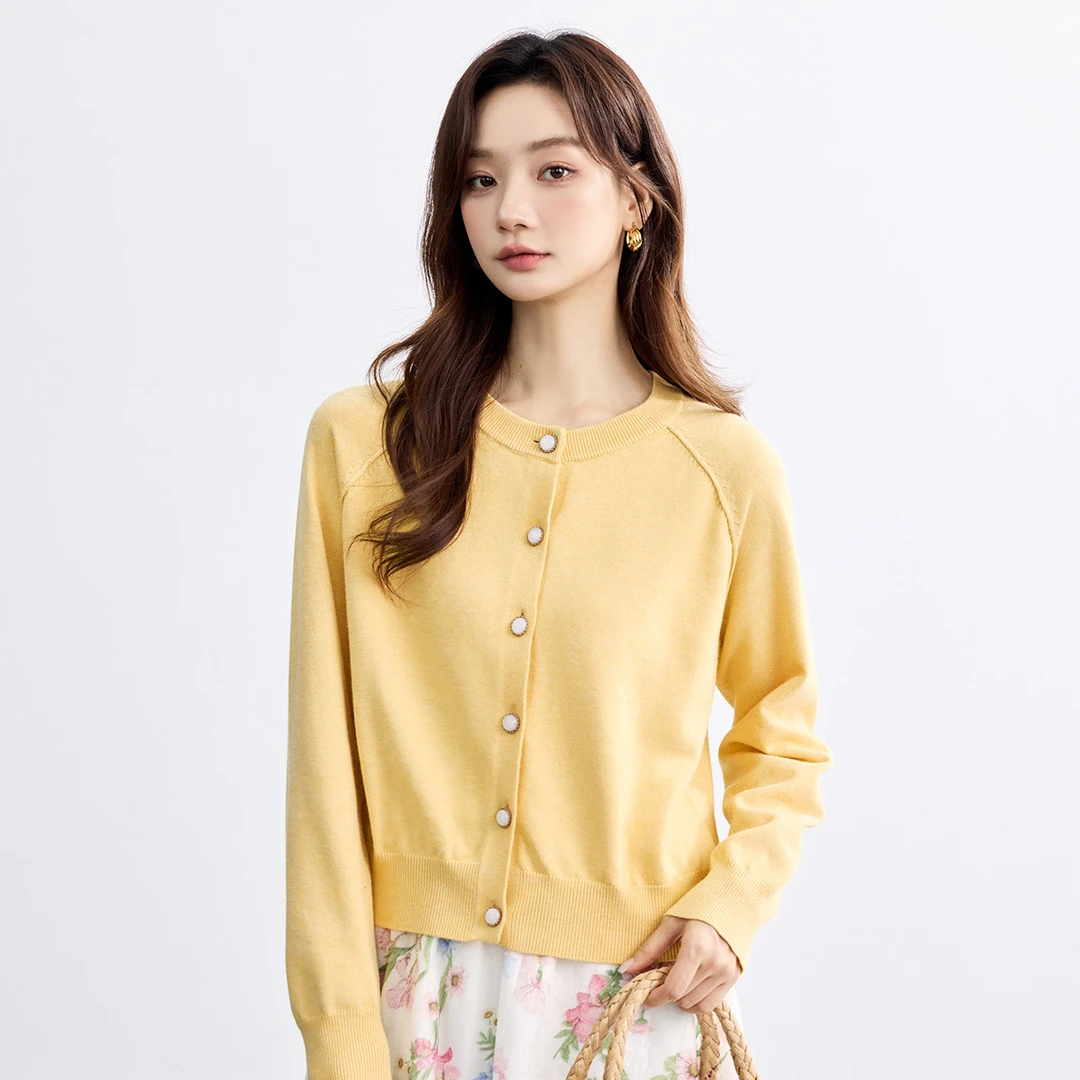 【流光风】针织开衫外套女25秋冬简约百搭宽松休闲毛衣高质感穿搭