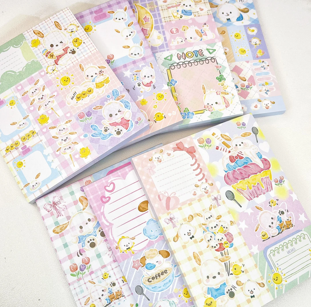 【拼布便签】原创可爱风可撕可书写便签本学习本手帐素材