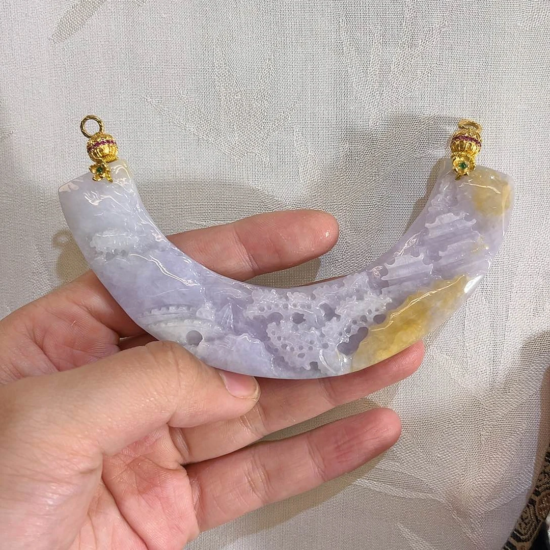 翡翠合金吊坠(赠链)