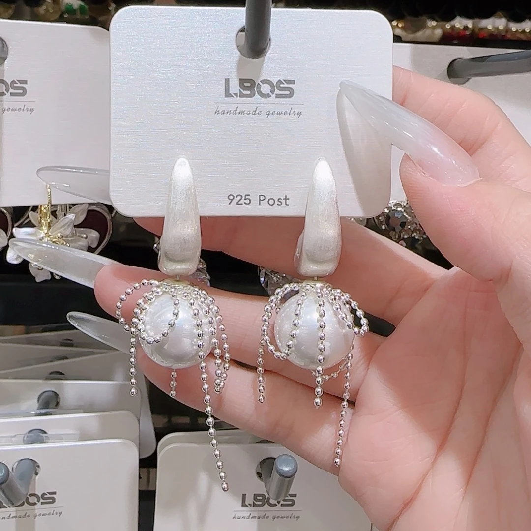 锆石铜合金925银耳环