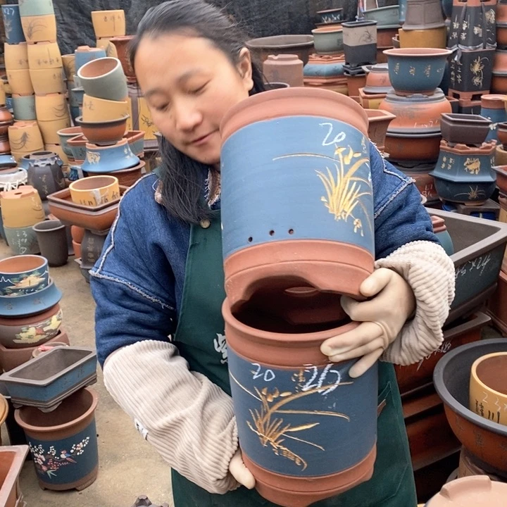 紫砂花盆紫砂花盆