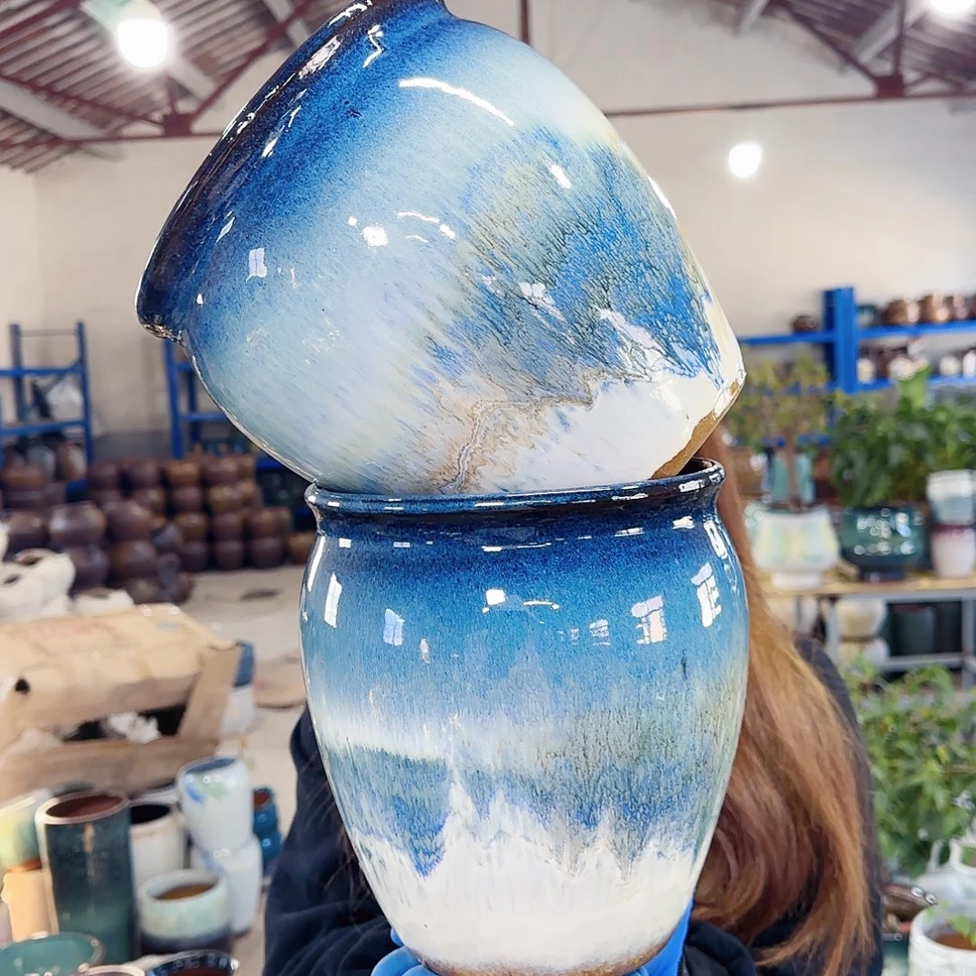 花盆紫砂高21口19