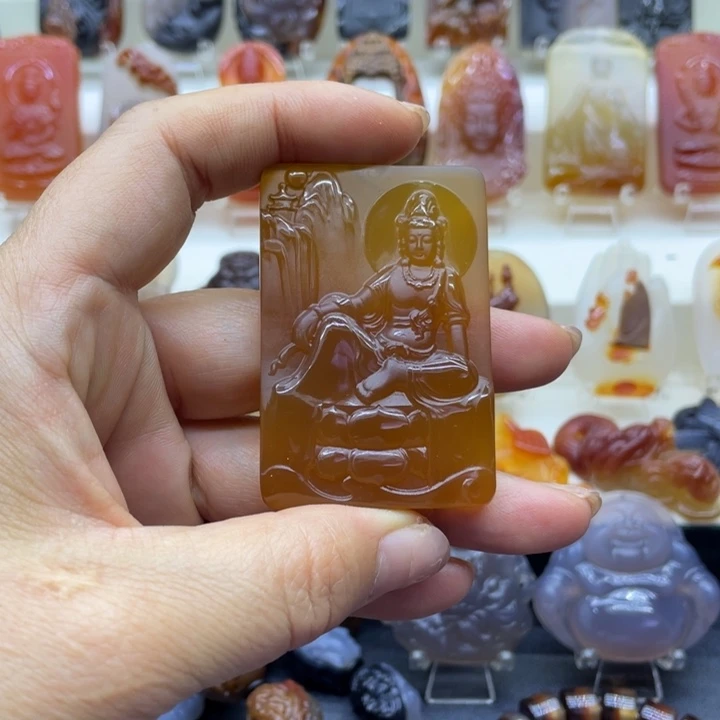 玛瑙/玉髓吊坠(赠链)未镶嵌吊坠