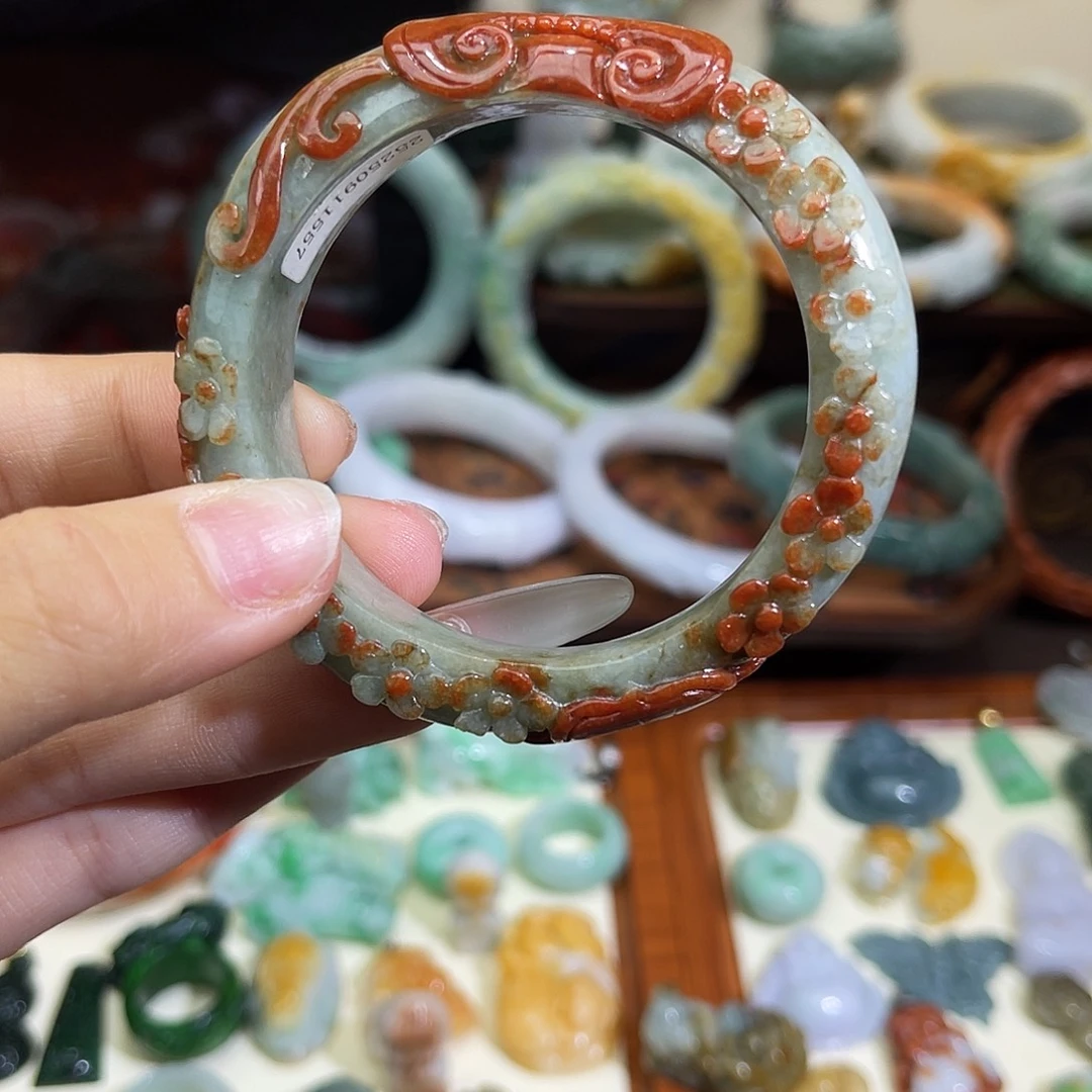 时***转翡翠未镶嵌手链手镯