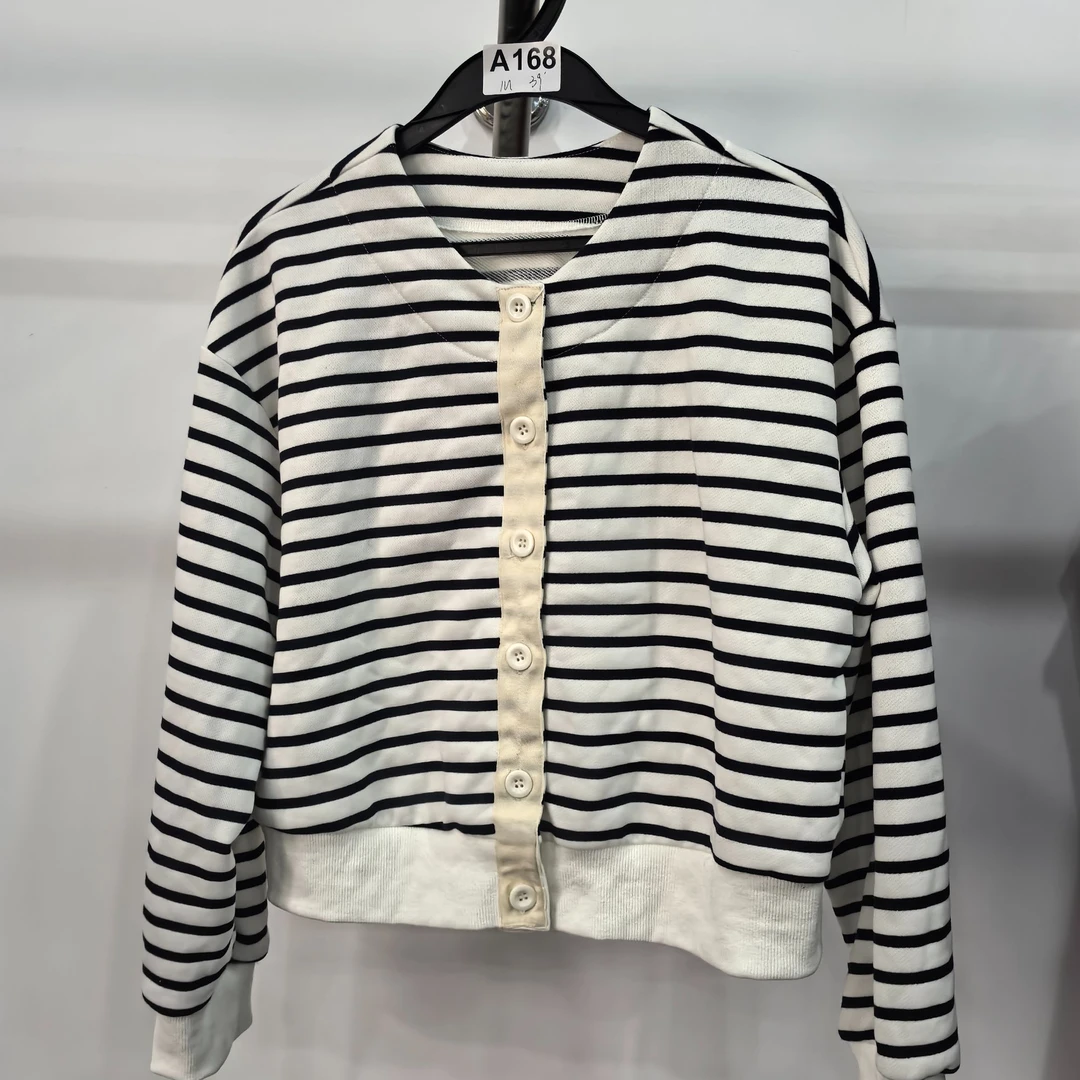 A168-177女装大牌代工厂清仓休闲时尚圆领针织宽松百搭T恤卫衣