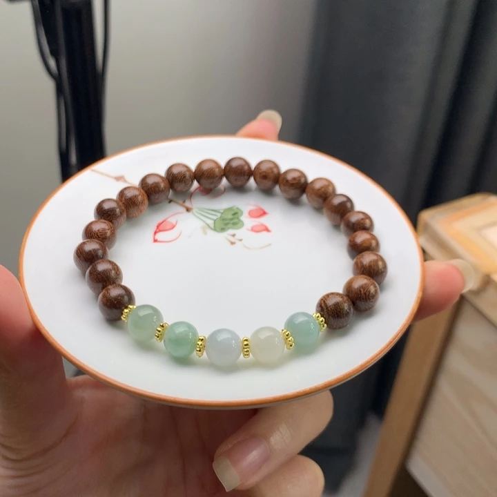 翡翠未镶嵌手链翡翠y1910 卡7.6