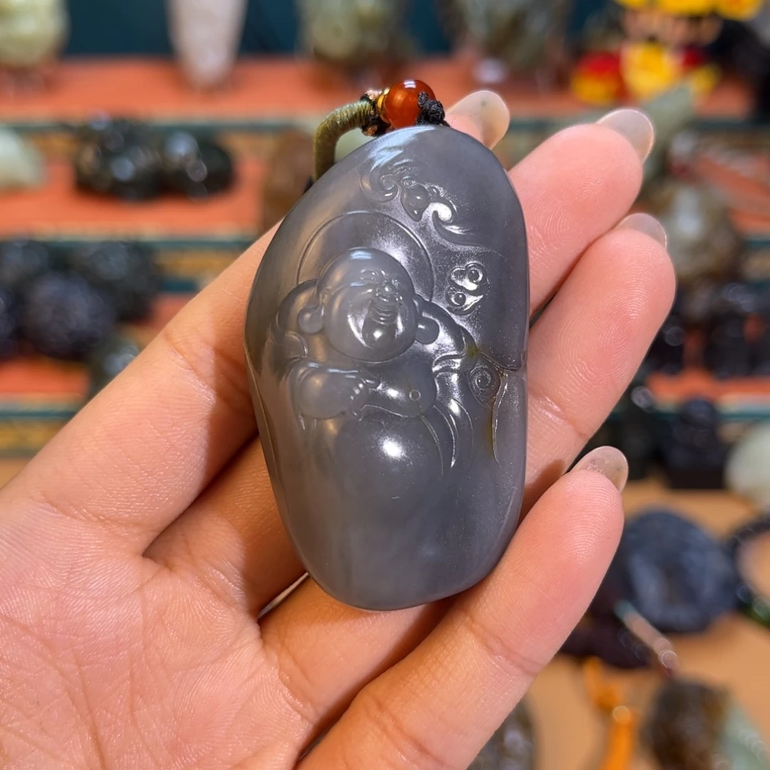 和田玉未镶嵌挂件