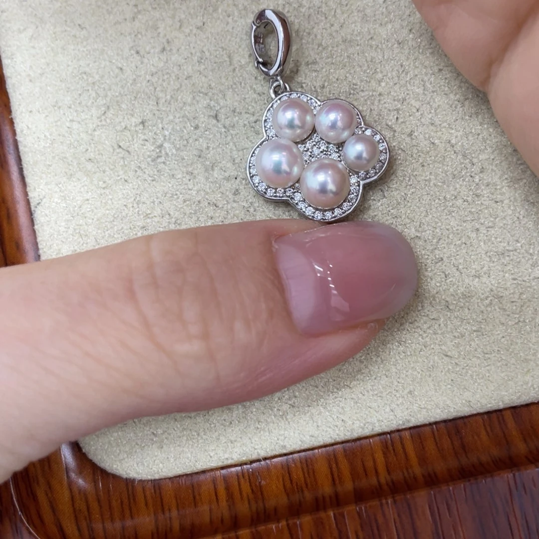 银S925镶嵌海水珍珠颈饰