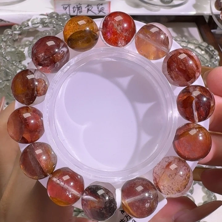 未镶嵌手链水晶胶花14.5mm