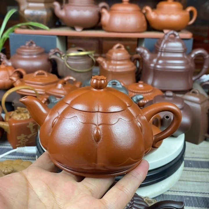 紫砂茶壶莲心200Cc原矿赵庄朱泥双十一特价