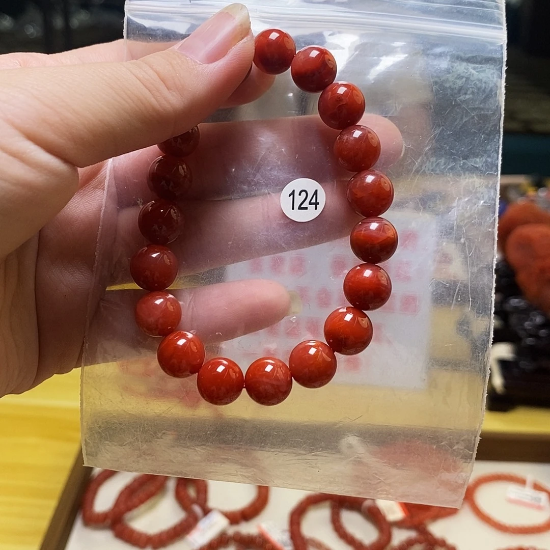 南红玛瑙未镶嵌手链