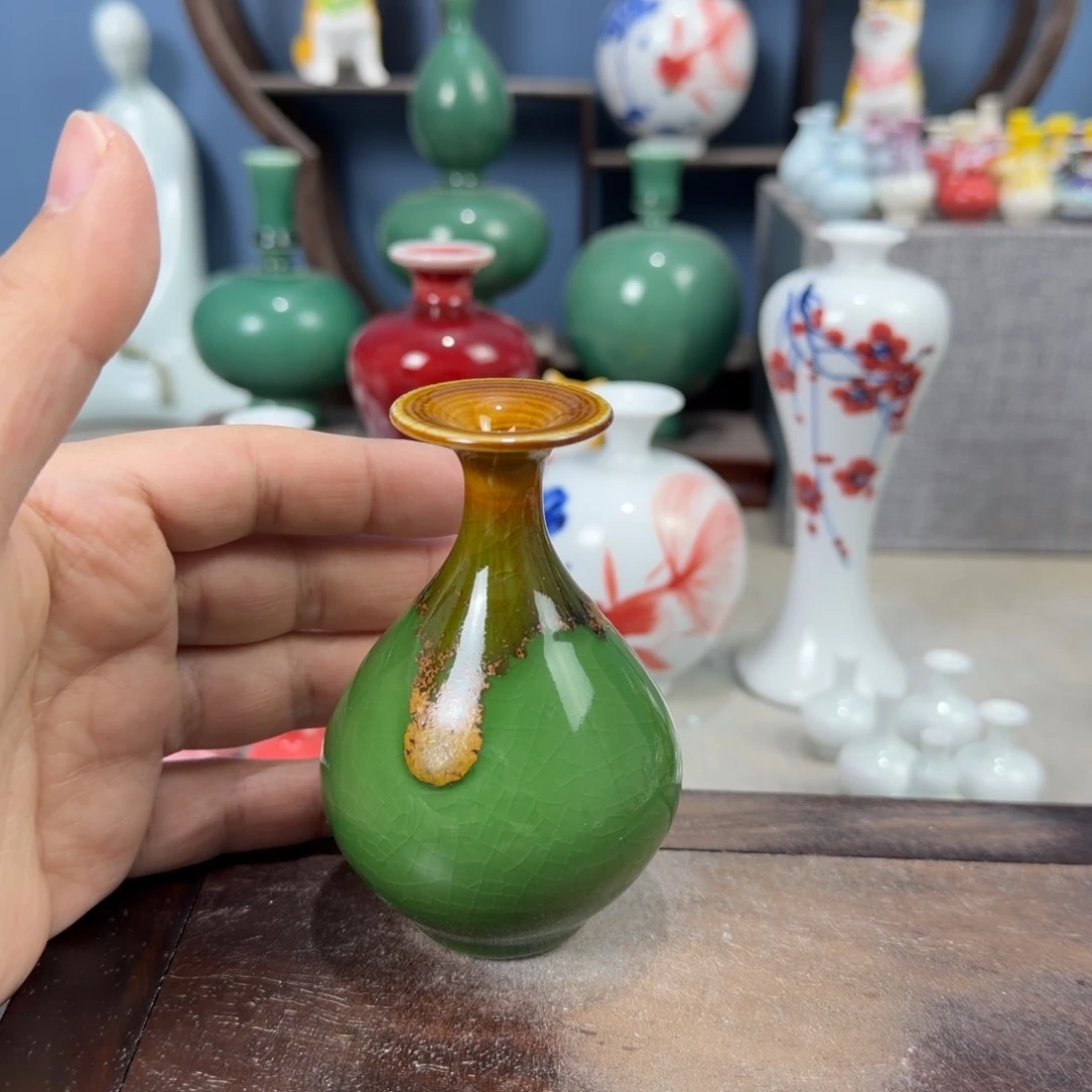 陶瓷手工小花器摆件
