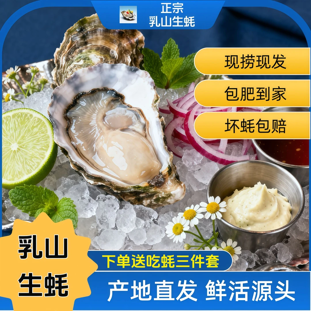 拍2斤发5斤，拍3斤直接发8斤，生蚝原产地直发包邮，包活包肥包新鲜