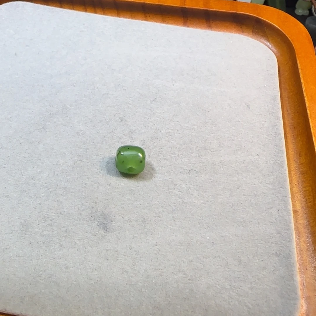 和田玉未镶嵌颈饰碧玉三通