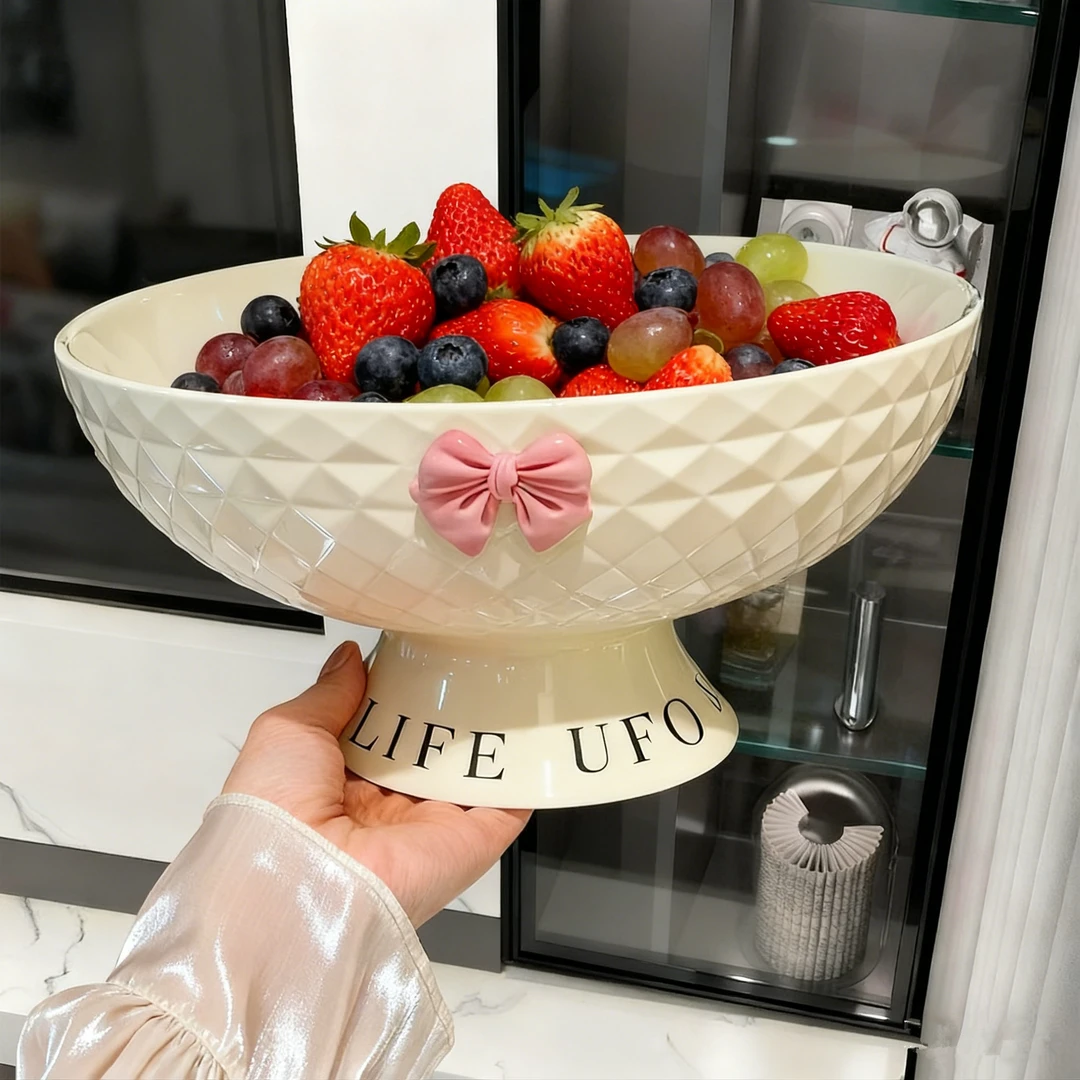 【超值四件套】水果盘颜值轻奢高颜值水果沥水盘糖果盘零食摆放盘