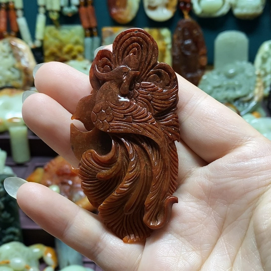 岫玉未镶嵌吊坠(赠链)