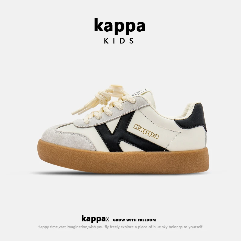 Kappakids秋季男女童鞋德训鞋中大童百搭户外轻便美式软底板鞋子