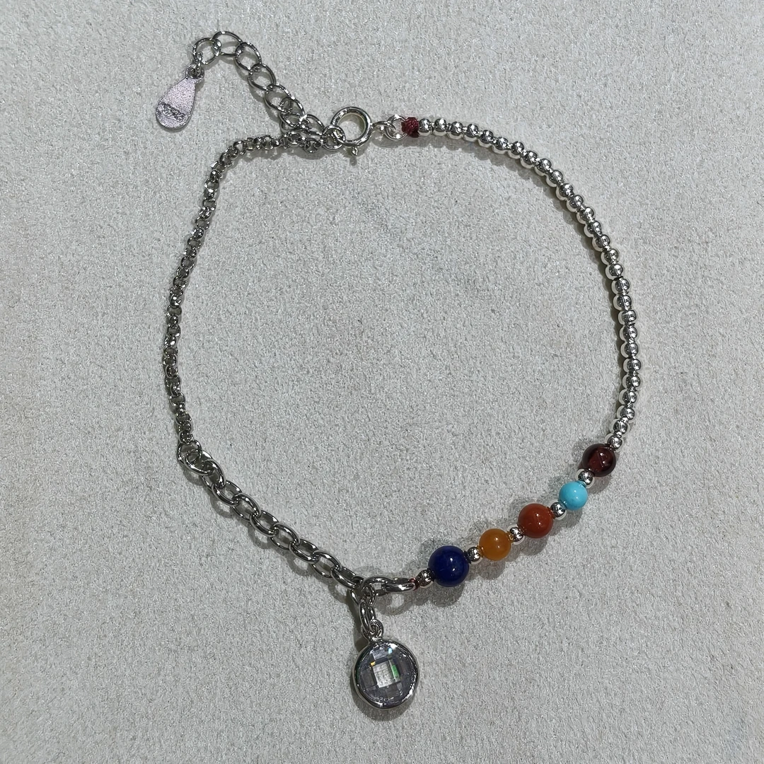 925银手链 S925银青金豆豆手链