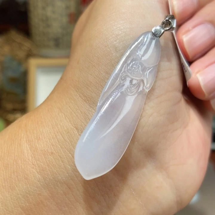 【闪购商品】颈饰银S925镶嵌翡翠23