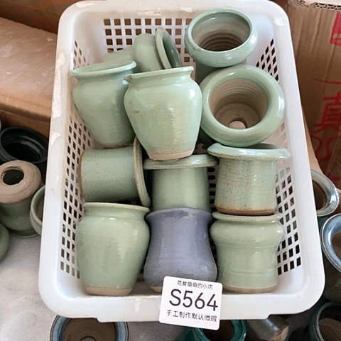 紫砂花盆564瑕疵品口径3到4左右